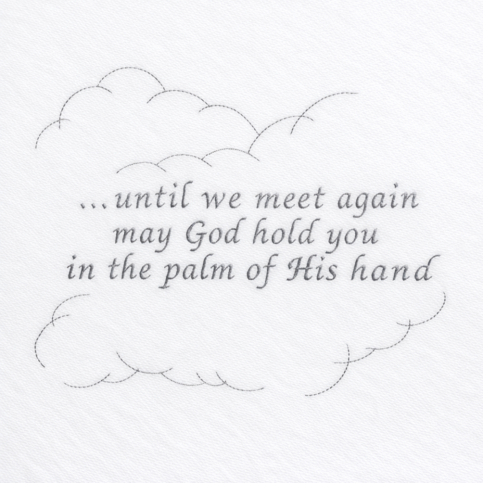 Until We Meet Embroidery Design