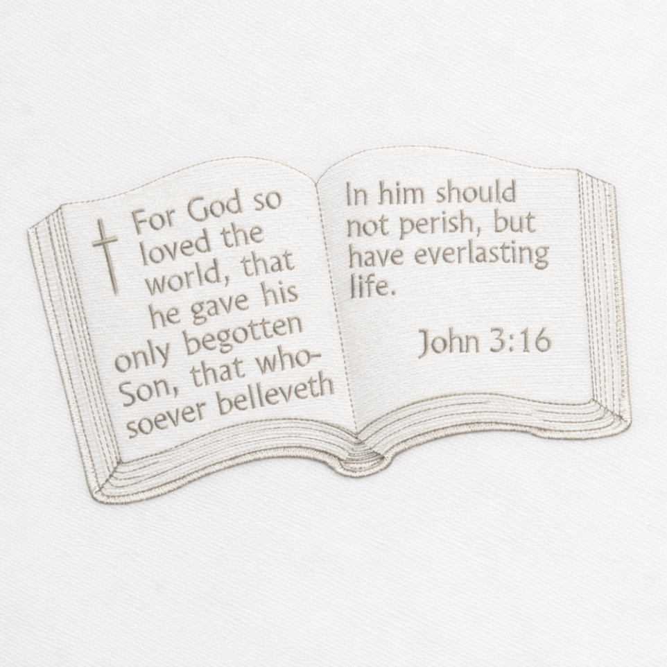 John 11:16 Embroidery Design