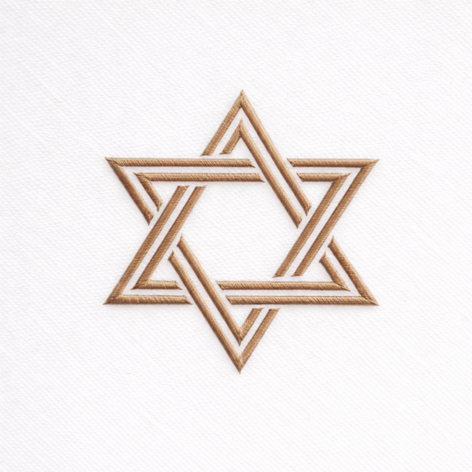 Star of David Embroidery Design