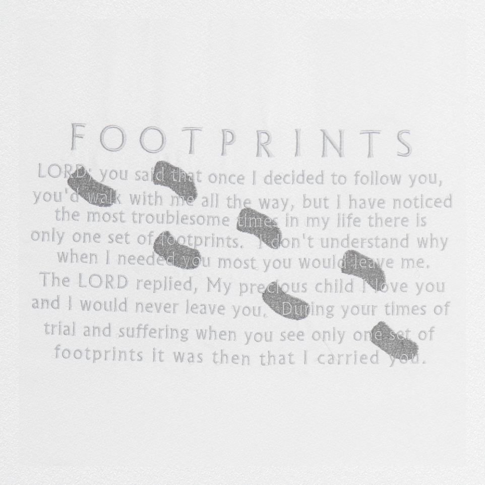 Footprints Embroidery Design