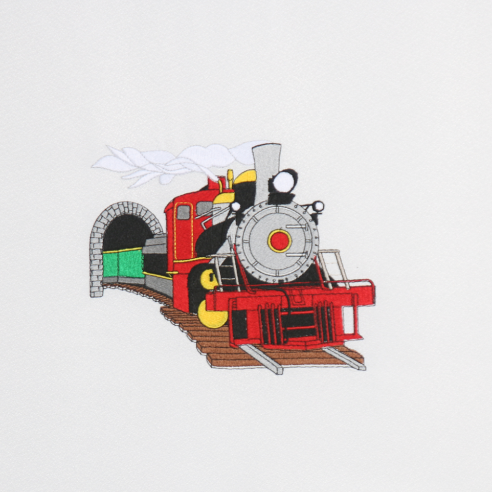 Train Embroidery Design
