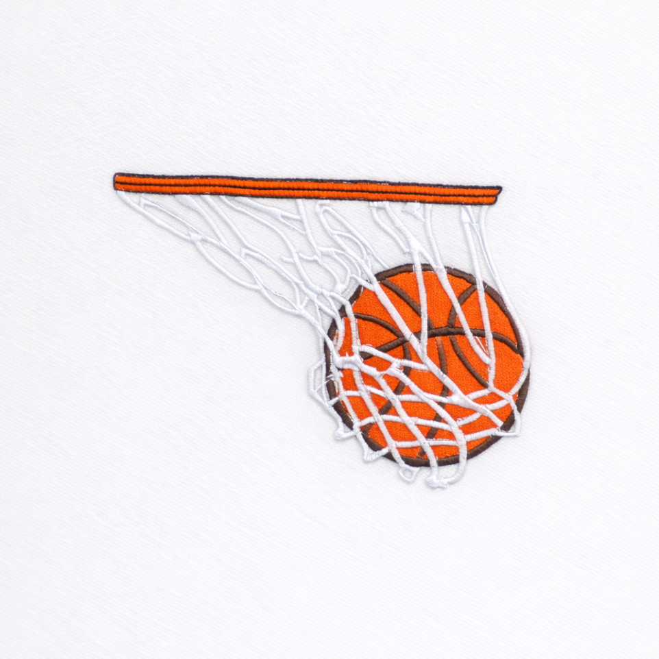 Basketball Embroidery Design