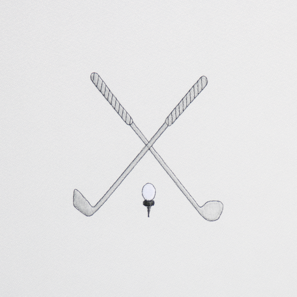 Golf Embroidery Design