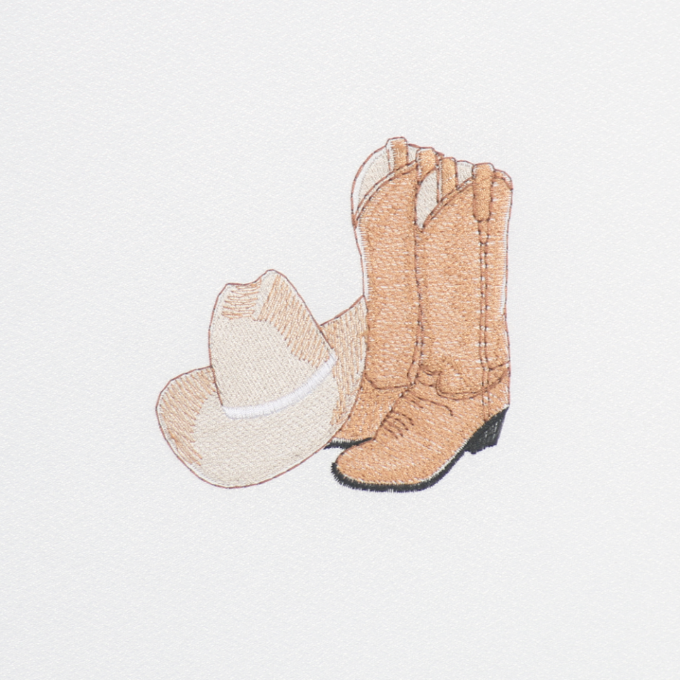 Cowboy Boots Embroidery Design