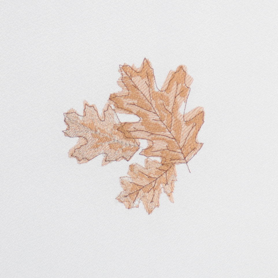 Oak Embroidery Design