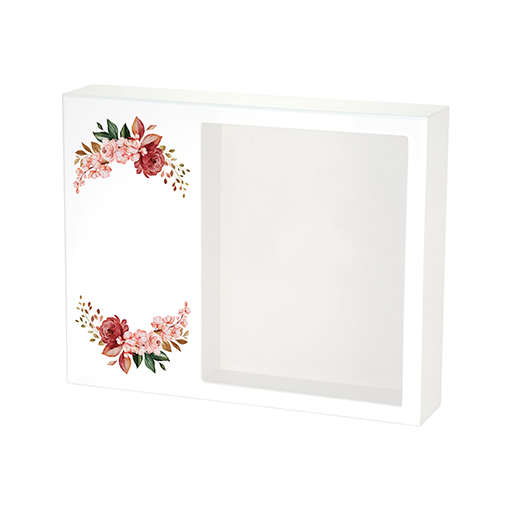 Shadowbox Floral Blush