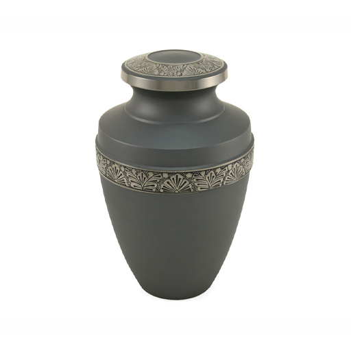 [URN-504L] Grecian Rustic Pewter Large