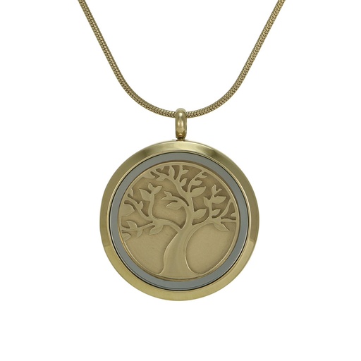 [URN-J5031] Round Pendant - Bronze Tree