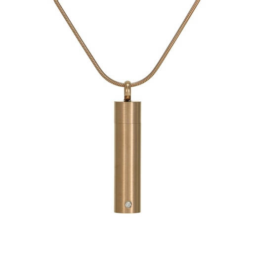 [URN-J5082] Cylinder Rose Necklace