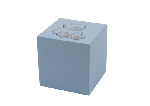 [URN-MC5500-20] Infant Cube with Teddy Bear-Blue