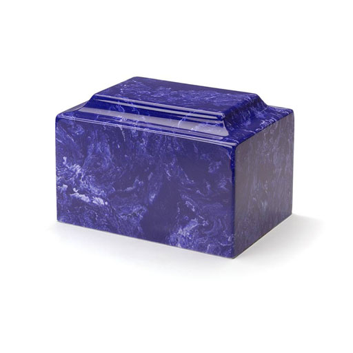 [URN-ML M-5004L] Classic Cobalt Cultured Marble Urn