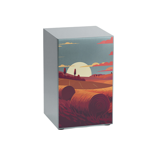 [URN-100331] Life Canvas Prairie Landscape Pewter